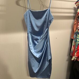 Windsor Shimmering Blue Mini Dress